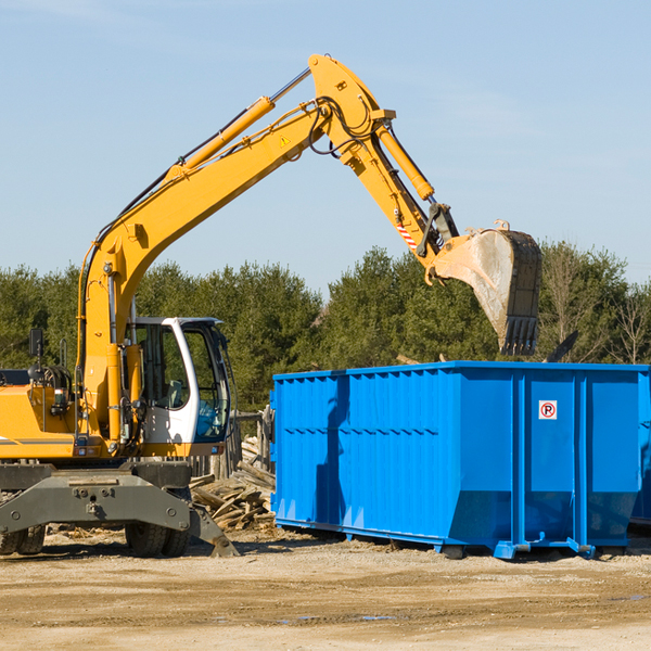 what are the rental fees for a residential dumpster in East Dover